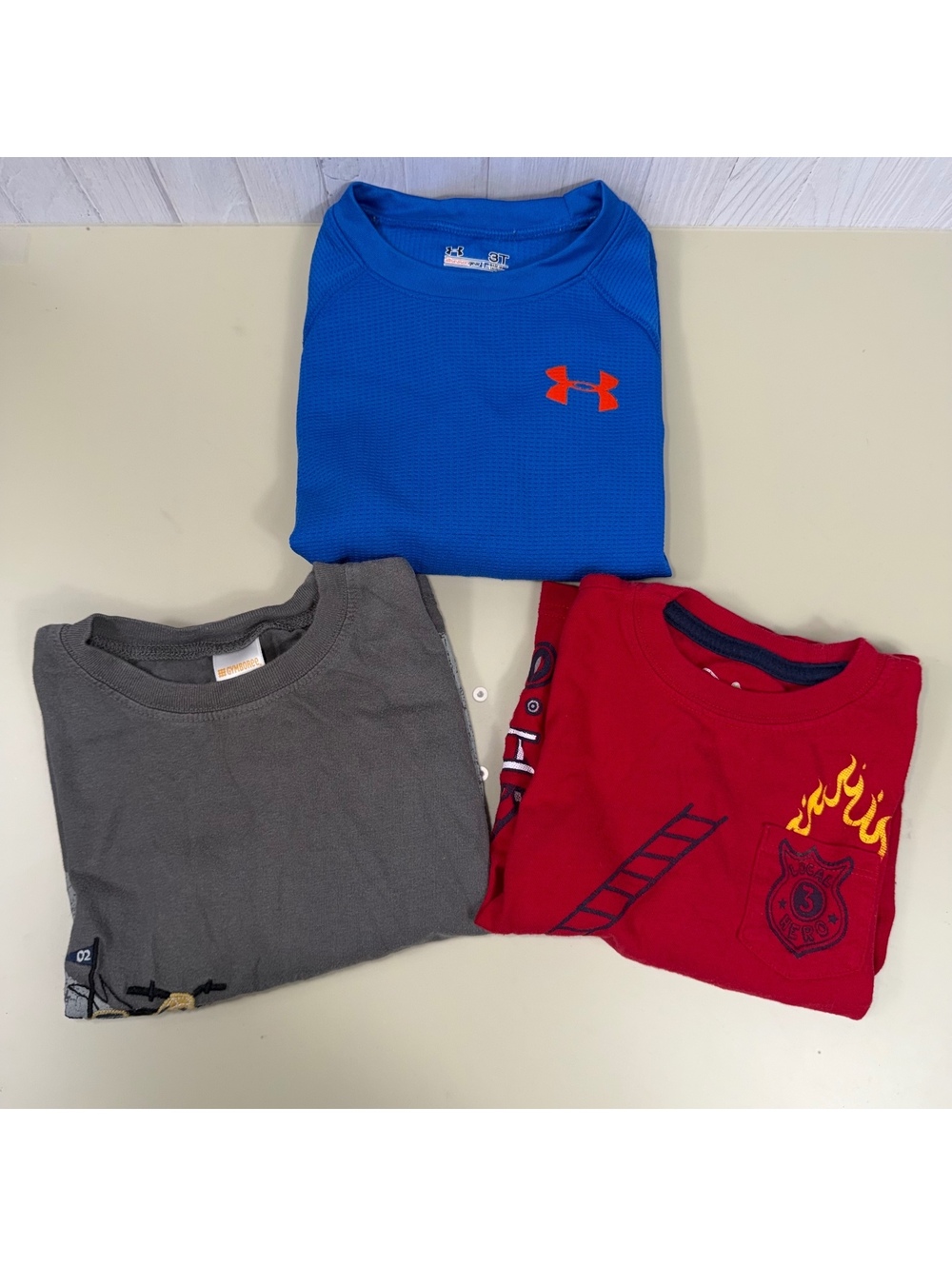Boys 3T Long Sleeve Shirt Lot Under Armour Gymboree